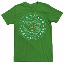 Licensed Character Men's Jurassic Park Isla Nublar Badge Retro Tee Navy Heather -Licensed Character Shop unnamed file 12966