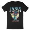 Licensed Character Men's Janis Joplin Graphic Tee Black -Licensed Character Shop unnamed file 12973