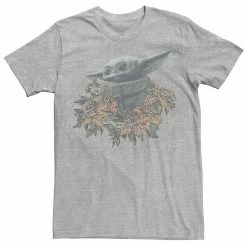 Licensed Character Men's Star Wars The Mandalorian Flower Child Tee Athletic Heather -Licensed Character Shop unnamed file 12984