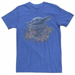 Licensed Character Men's Star Wars The Mandalorian Flower Child Tee Athletic Heather -Licensed Character Shop unnamed file 12985