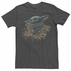 Licensed Character Men's Star Wars The Mandalorian Flower Child Tee Athletic Heather -Licensed Character Shop unnamed file 12986