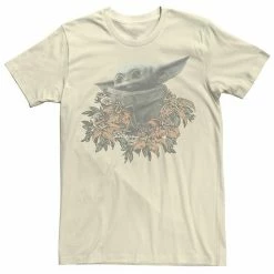 Licensed Character Men's Star Wars The Mandalorian Flower Child Tee Athletic Heather -Licensed Character Shop unnamed file 12988