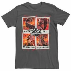 Licensed Character Men's Jurassic World Two Dino Vacation Polaroids Tee Royal