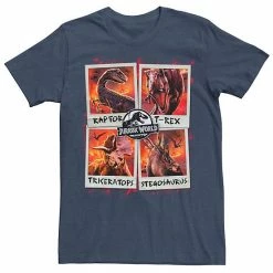 Licensed Character Men's Jurassic World Two Dino Vacation Polaroids Tee Royal -Licensed Character Shop unnamed file 12996