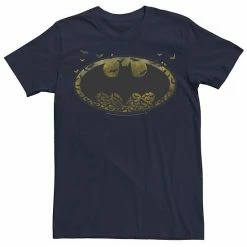 Licensed Character Men's DC Comics Batman Flying Bats Logo Tee Charcoal Heather -Licensed Character Shop unnamed file 13008