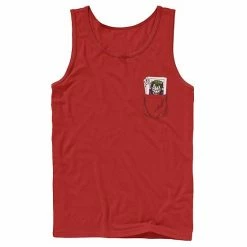 Licensed Character Men's DC Comics The Joker Cards Pocket Graphic Tank Red -Licensed Character Shop unnamed file 13021