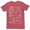 Licensed Character Men's Star Wars Falcon Walker X-Wing Tie Fighter Schematic Tee Royal -Licensed Character Shop unnamed file 13034