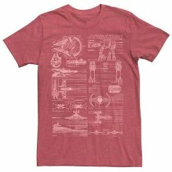 Licensed Character Men's Star Wars Falcon Walker X-Wing Tie Fighter Schematic Tee Royal -Licensed Character Shop unnamed file 13037