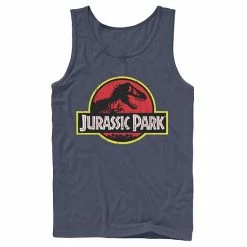 Licensed Character Men's Jurassic Park Classic Original Logo Tank Navy -Licensed Character Shop unnamed file 13043