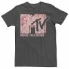 Licensed Character Men's MTV Music Television Pink Rose Petal Logo Tee Black -Licensed Character Shop unnamed file 13059