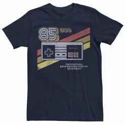 Licensed Character Men's Nintendo NES '85 Controller Vintage Short Sleeve Tee Navy -Licensed Character Shop unnamed file 13075