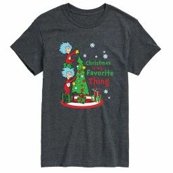 Licensed Character Men's Dr. Seuss Christmas Is My Favorite Thing Tee Black