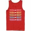 Licensed Character Men's Star Wars Pride Yoda Best Rainbow Text Stack Tank Royal -Licensed Character Shop unnamed file 13092