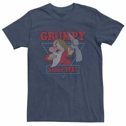 Licensed Character Men's Disney Snow White Grumpy Since 1937 Logo Graphic Tee Athletic Heather -Licensed Character Shop unnamed file 13126