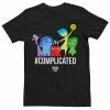 Licensed Character Men's Disney Pixar Inside Out Complicated Group Graphic Tee Black -Licensed Character Shop unnamed file 13127