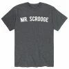 Licensed Character Men's Mr. Scrooge Tee Heather Charcoal