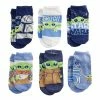 Licensed Character Boys 6-Pack Star Wars The Mandalorian Grogu Aka Baby Yoda No-Show Socks -Licensed Character Shop unnamed file 1314
