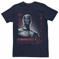 Licensed Character Men's DC Comics Black Adam Black Atom Glow Typography Tee -Licensed Character Shop unnamed file 13152