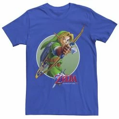 Licensed Character Men's Nintendo Zelda Ocarina Of Time 3D Link Aims Tee Black -Licensed Character Shop unnamed file 13164