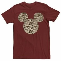 Licensed Character Men's Disney Mickey Mouse Cheetah Print Silhouette Fill Tee Black -Licensed Character Shop unnamed file 13181