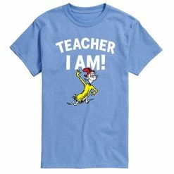 Licensed Character Men's Dr. Seuss Teacher I Am Tee Blue -Licensed Character Shop unnamed file 13184