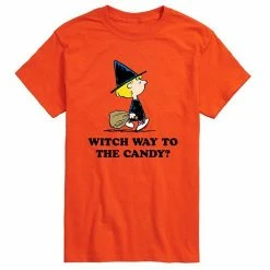 Licensed Character Men's Peanuts Witch Way Candy Tee Orange -Licensed Character Shop unnamed file 13236