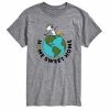 Licensed Character Men's Peanuts Home Sweet Home Tee Grey