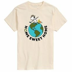 Licensed Character Men's Peanuts Home Sweet Home Tee Grey -Licensed Character Shop unnamed file 13266