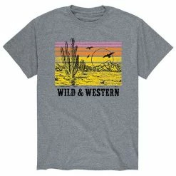 Licensed Character Men's Wild And Western Tee Grey