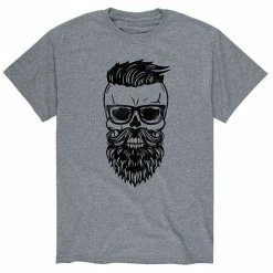 Licensed Character Men's Bearded Skull Dude Tee Grey -Licensed Character Shop unnamed file 13289