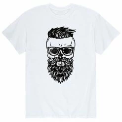 Licensed Character Men's Bearded Skull Dude Tee Grey -Licensed Character Shop unnamed file 13290
