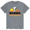 Licensed Character Men's Peanuts Snoopy Wander Tee Green -Licensed Character Shop unnamed file 13291