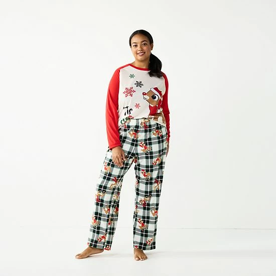 Licensed Character Plus Size Jammies For Your Families® Rudolph The Red Nosed Reindeer Pajama Set 5 Licensed Character Plus Size Jammies For Your Families® Rudolph The Red Nosed Reindeer Pajama Set - Image 3