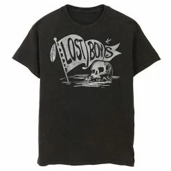 Licensed Character Mens Disney Peter Pan The Lost Boys Skull Clan Banner Tee