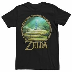 Licensed Character Men's Zelda Korok Forest Circle Portrait Tee