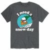 Licensed Character Men's Peanuts Snow Day Tee Heather Military Green -Licensed Character Shop unnamed file 1340