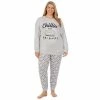 Licensed Character Plus Size Friends Long Sleeve Pajama Top & Banded Bottom Pajamas Set -Licensed Character Shop unnamed file 1343