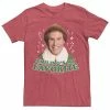 Licensed Character Men's Elf Buddy I Just Like To Smile Text Portrait Graphic Tee -Licensed Character Shop unnamed file 1354