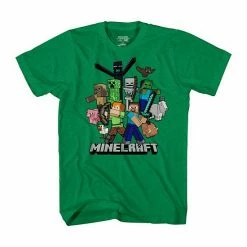 Licensed Character Boys 8-20 Short Sleeve Minecraft Graphic Tee
