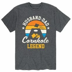 Licensed Character Men's Husband Dad Cornhole Legend Tee Red -Licensed Character Shop unnamed file 13555