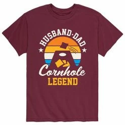 Licensed Character Men's Husband Dad Cornhole Legend Tee Red -Licensed Character Shop unnamed file 13556