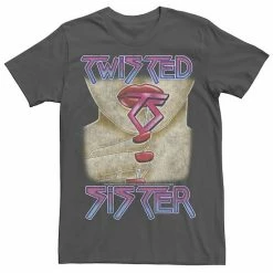 Licensed Character Men's Twisted Sister Red Lips Portrait Logo Graphic Tee