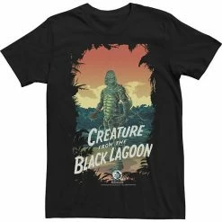 Licensed Character Men's Universal Monsters Creature From The Black Lagoon Dark Frame Tee