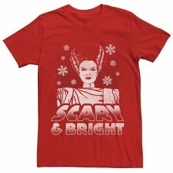 Licensed Character Men's Universal Monsters Christmas Scary & Bright Bride Graphic Tee