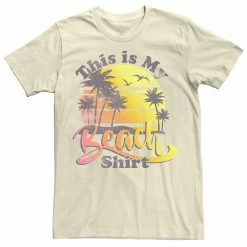 Licensed Character Men's This Is My Beach Shirt Gradient Sunset Tee