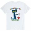 Licensed Character Men's Pete The Cat Kindergarten Tee Charcoal -Licensed Character Shop unnamed file 13700