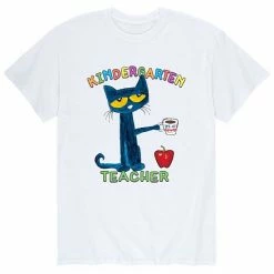 Licensed Character Men's Pete The Cat Kindergarten Tee Charcoal -Licensed Character Shop unnamed file 13702