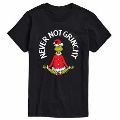 Licensed Character Men's Dr. Seuss The Grinch "Never Not Grinchy" Tee Blue
