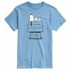 Licensed Character Men's Peanuts Snoopy Doghouse Tee Blue -Licensed Character Shop unnamed file 13729