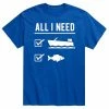 Licensed Character Men's All I Need Is Boat Fish Tee -Licensed Character Shop unnamed file 13756